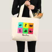 Namedrop Nation_Barcelona_multi-color Grote Tote Bag (Voorkant (product))