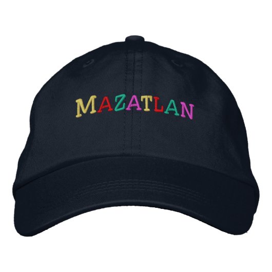Namedrop Nation_Mazatlan met meerdere kleuren Pet (Voorkant)