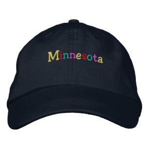Namedrop Nation_Minnesota met meerdere kleuren Geborduurde Pet