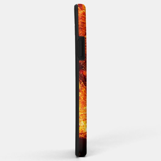 Namelijk Flaming Lion Face Case-Mate iPhone Case (Achterkant/rechts)