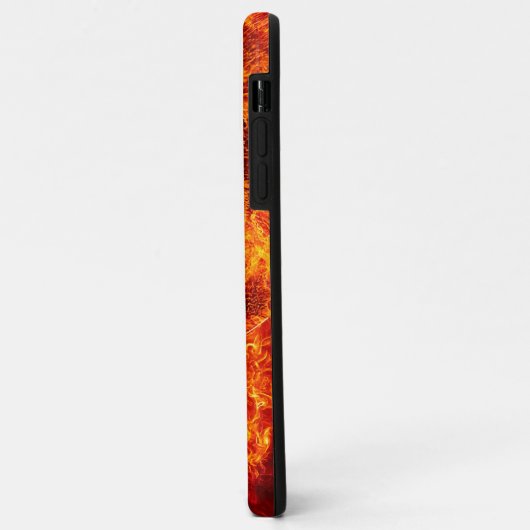 Namelijk Flaming Lion Face Case-Mate iPhone Case (Achterkant/links)