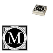 Namen, Achternaam Initiaal & Retouradres Rubberstempel (Gestempeld)