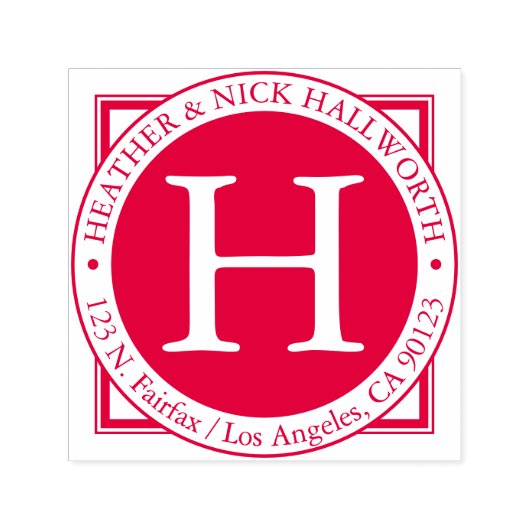 Namen, Achternaam Initiaal & Retouradres Zelfinktende Stempel (Design)