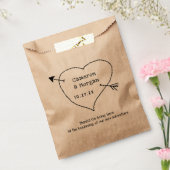 Namen Binnen Hartpijl Bruiloft Favor Tassen Bedankzakje (Gezegeld)