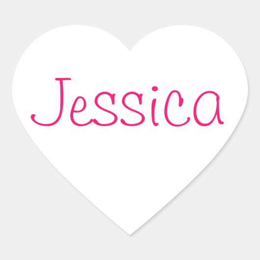 Namen collectie hart sticker (Voorkant)