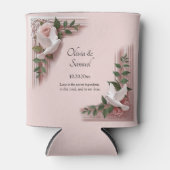 Namen Datum Bericht Duif Roze Rozen Blikjeskoeler (Voorkant)