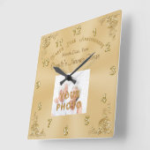 NAMEN, DATUM, FOTO 50th Jubileum KLOCK Vierkante Klok (Hoek)