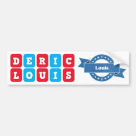 Namen: Deric en Louis nametag/sticker Bumpersticker