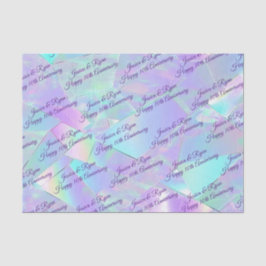 Namen Elk Jaar Jubileum PurpleScript Iriserend Tissuepapier