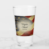 Namen en datum van de Amerikaanse vlag Glas (Voorkant)