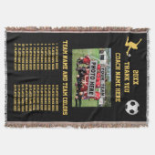 Namen en foto-Voetbal coach van ALLE Player Deken (Voorkant)