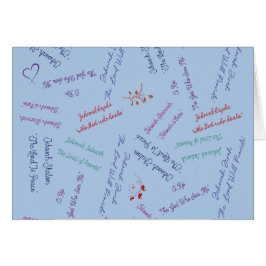 Namen en karakter van God Parakaleo kaart