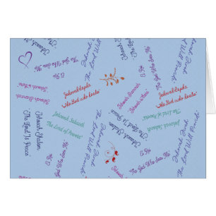 Namen en karakter van God Parakaleo kaart