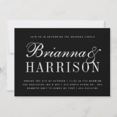 Namen Huwelijk Feest Black Couples Kaart (Voorkant)