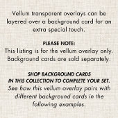 Namen in informele script bruiloft overlay vellum uitnodigingen