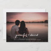 Namen in script | De datumfoto opslaan Save The Date (Voorkant)