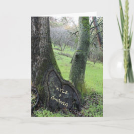 Namen in Tree Heart Valentijnse Card aanpassen Feestdagen Kaart