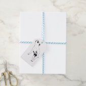 Namen, linten en dromen cadeaulabel (Met Touw)