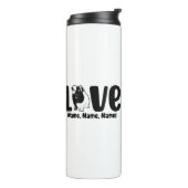 Namen of tekst toevoegen, cavia-uitlijnen thermosbeker (Gedraaid links)