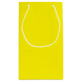 Namen op Haunted House Halloween Yellow Klein Cadeauzakje (Achterkant)