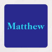 Namen op meerdere kleuren kleding labels (Design 1)