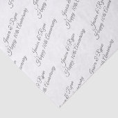 Namen personaliseren, Jaar Jubileum, Grijs Manuscr Tissuepapier (Detail)