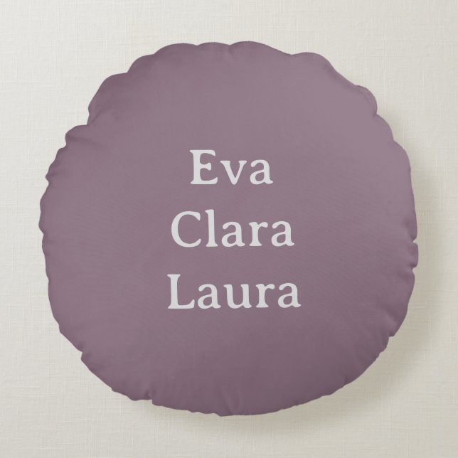 Namen Rond Kussen (Voorkant)