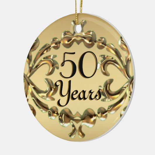 Namen toevoegen 50 jaar Jubileum Gold Ornament (Links)