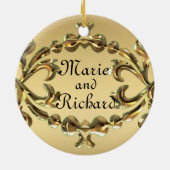 Namen toevoegen 50 jaar Jubileum Gold Ornament (Achterkant)