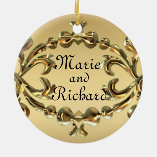 Namen toevoegen 50 jaar Jubileum Gold Ornament (Achterkant)