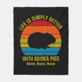 Namen toevoegen Alle tekst wijzigen, beter Guinee- Fleece Deken (Voorkant)