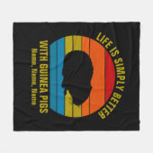 Namen toevoegen Alle tekst wijzigen, beter Guinee- Fleece Deken (Voorkant (Horizontaal))