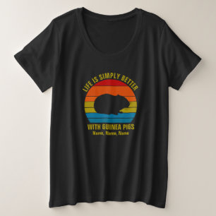Namen toevoegen Alle tekst wijzigen, beter Guinee- Grote Maat T-shirt