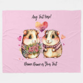 Namen toevoegen Alle Valentijnse tekstpairtjes wij Fleece Deken (Voorkant (Horizontaal))