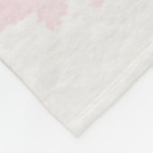 Namen toevoegen LOVE Word Cloud Pink Valentijnsdag Fleece Deken (Hoek)