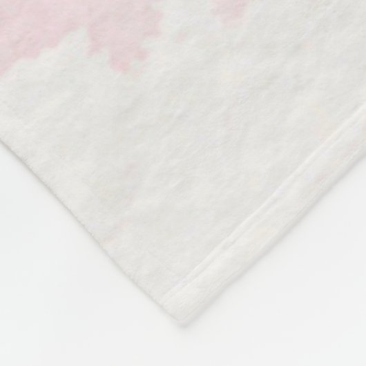 Namen toevoegen LOVE Word Cloud Pink Valentijnsdag Fleece Deken (Hoek)