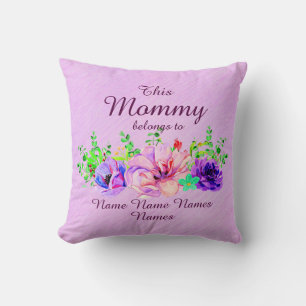 Namen toevoegen of bewerken - Deze mama hoort bij  Kussen