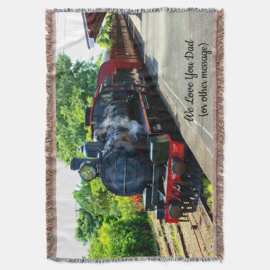 Namen toevoegen Tekst - Stamtrein Deken (Voorkant Verticaal)