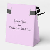 Namen van Bleke Paarse minimalistische bruiloft, d Bedankdoosjes (Achterkant)