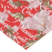 Namen van Christus / Kerstmis Korte Tafelloper (Hoek)