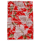 Namen van Christus / Kerstmis Medium Cadeauzakje (Voorkant)