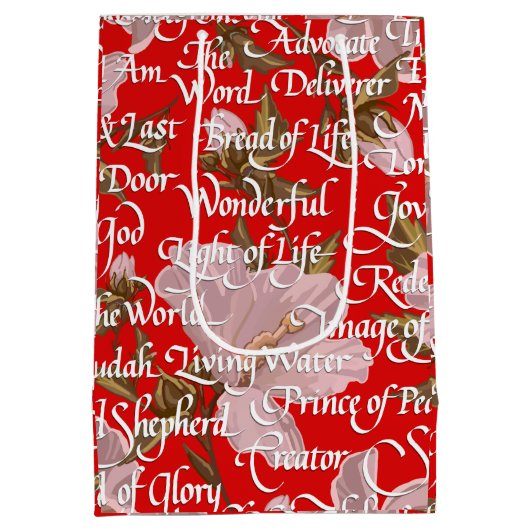 Namen van Christus / Kerstmis Medium Cadeauzakje (Achterkant)