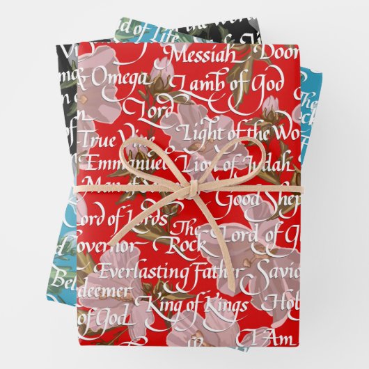 Namen van Christus Verpakkende Document Bladen 19" Inpakpapier Vel (In situ)