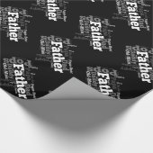 Namen van Dad Vaderdag Collage Cadeaupapier (Hoek)