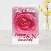 NAMEN van de DOUANE - het 60ste Jubileum met Roze Kaart (Gele Bloem)