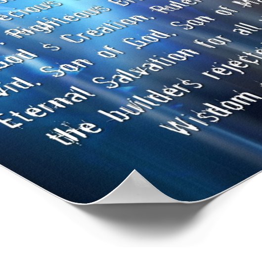 Namen van de Lamb Poster (Hoek)