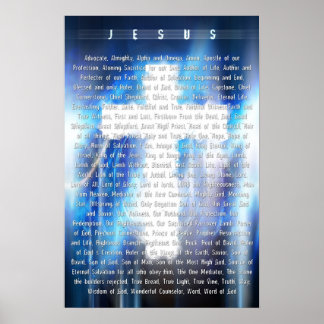 Namen van de Lamb Poster