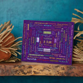 namen van de schotel van de foto van God met easel Fotoplaat (Zijkant)