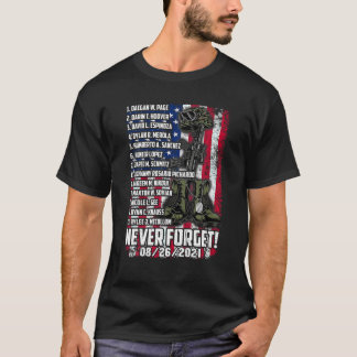 Namen van gesneuvelde soldaten 13 Helden vergeet n T-shirt