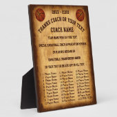 Namen van geweldige Basketball Coach Gift Ideas Pl Fotoplaat (Zijkant)